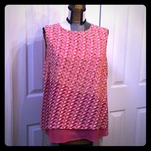 Beautiful light weight Coral sleeveless top